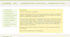 Desktop Screenshot of csaladfa.biz